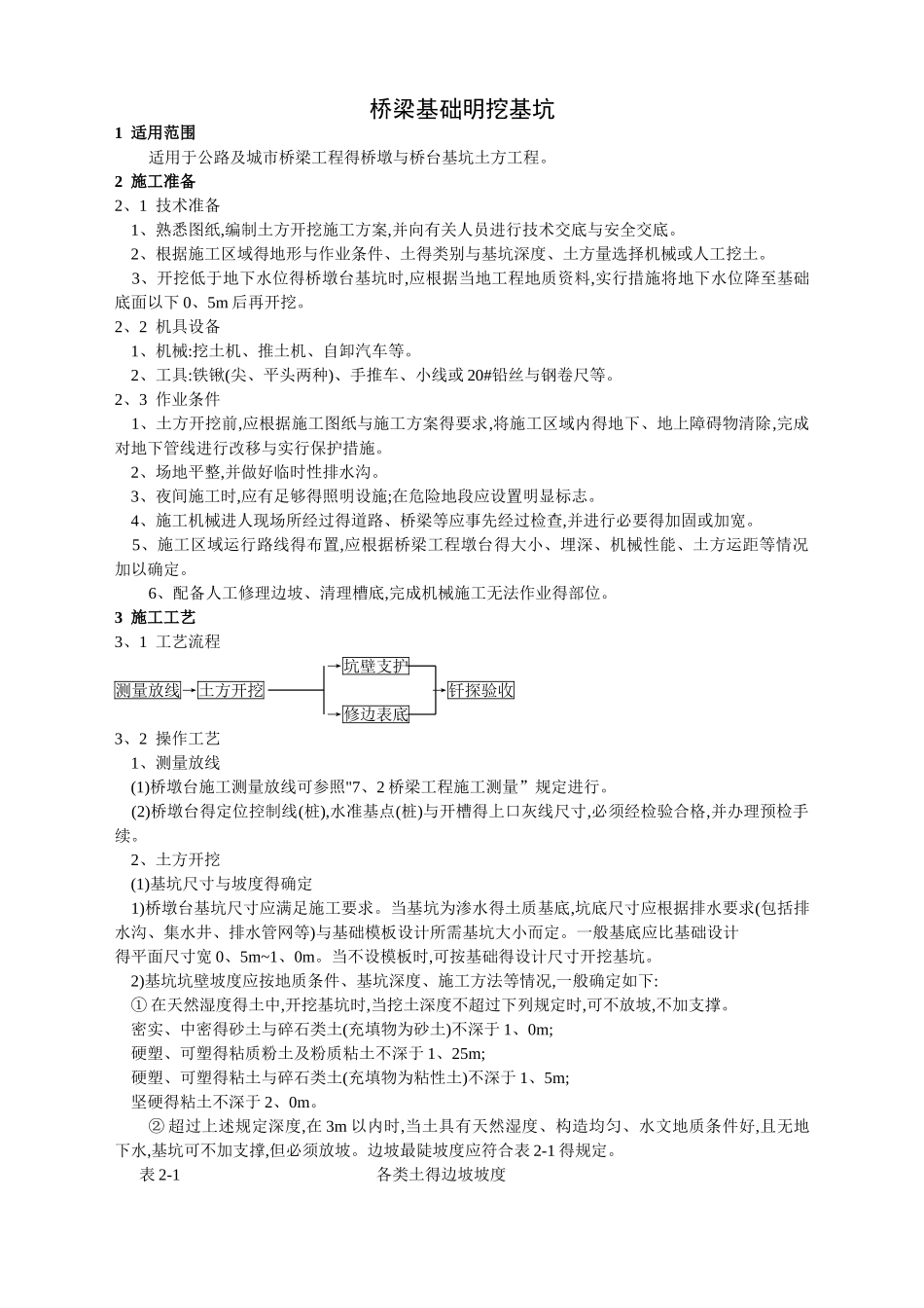 桥梁基础明挖基坑_第1页