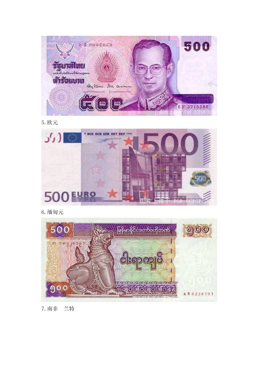 常见的各国货币图片_第2页