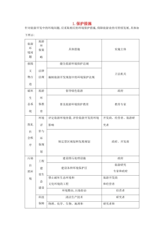 （全国通用）高考地理大一轮复习 第十五单元 第3课时 保护措施表解考点-人教版高三全册地理素材