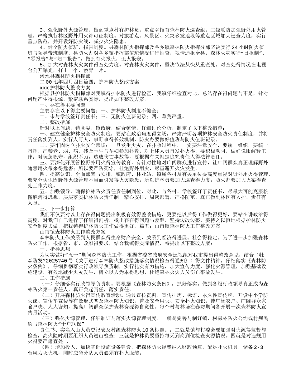 森林防火整改报告_第3页