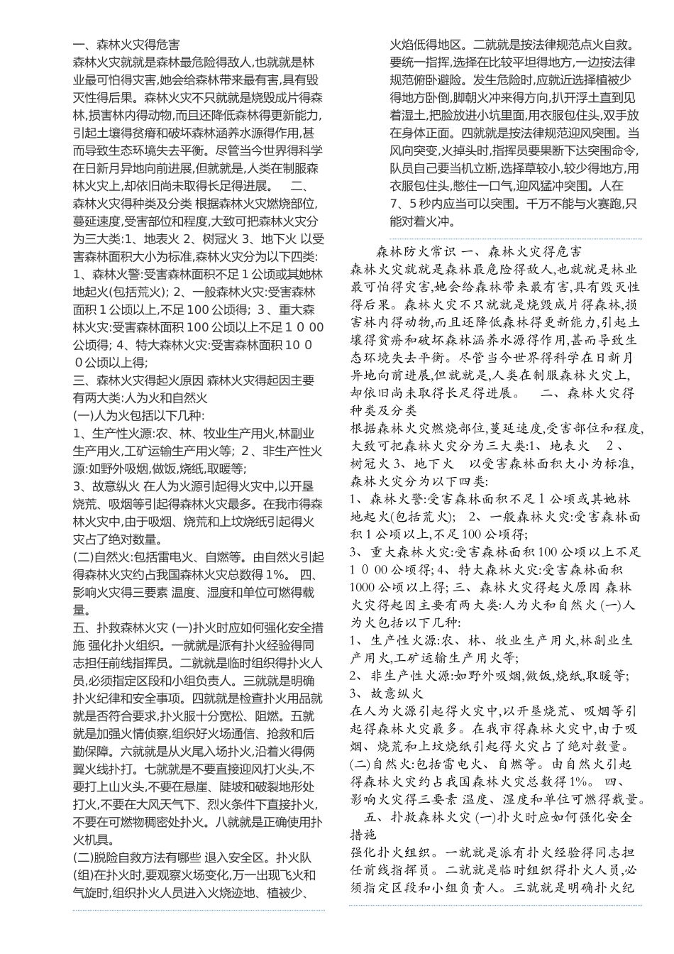 森林防火黑板报资料全_第1页