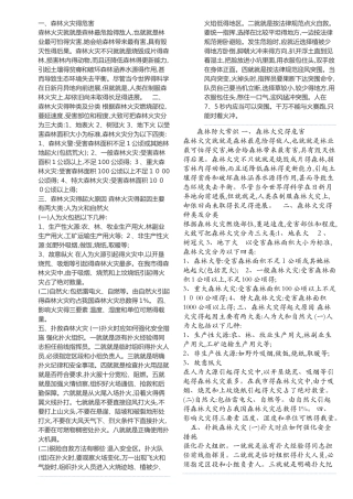 森林防火黑板报资料全
