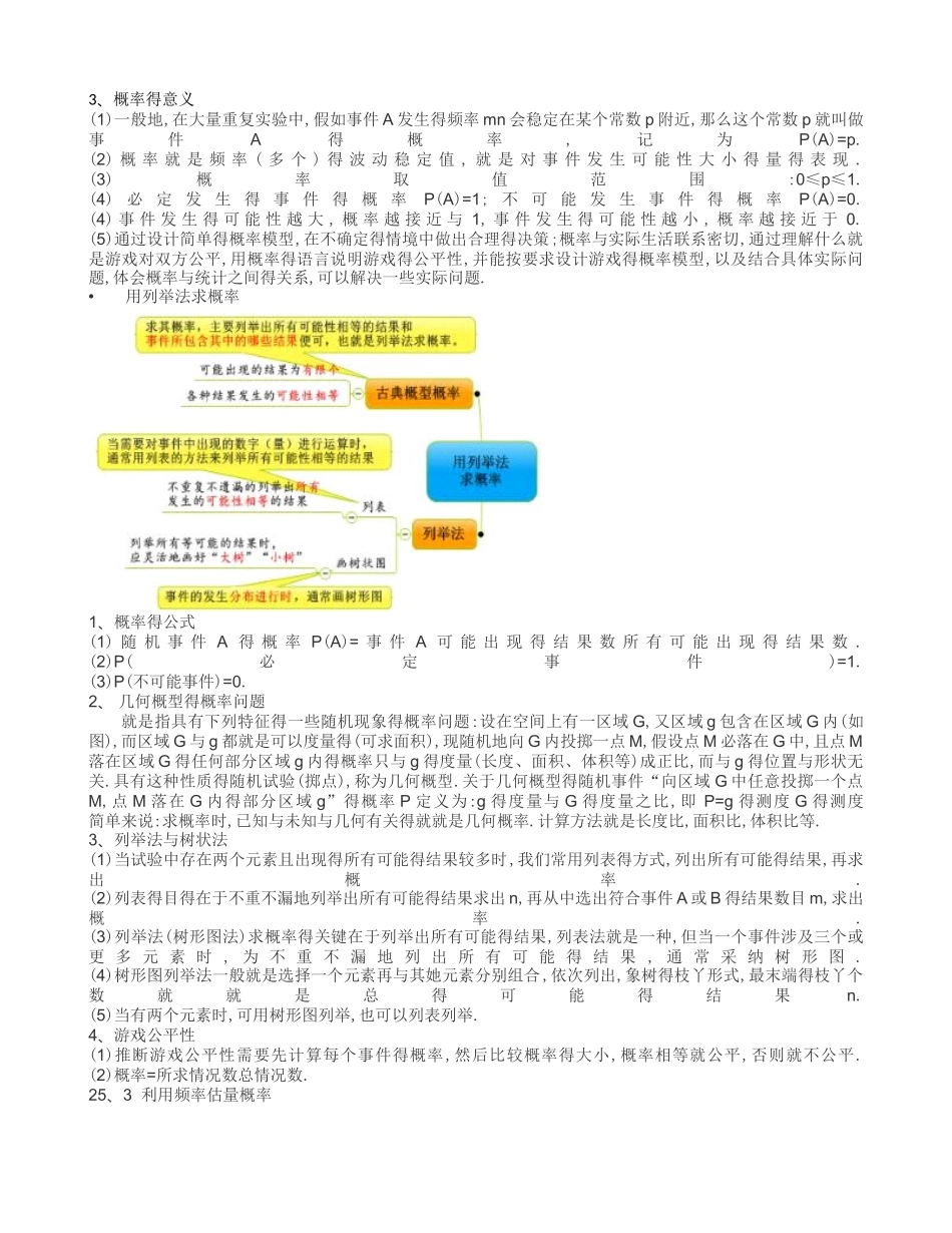 概率初步知识点总结_第2页