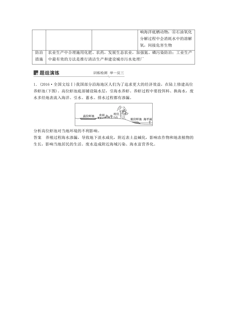 （全国通用）高考地理大一轮复习 环境保护学案 新人教版选修6-新人教版高三选修6地理学案_第2页