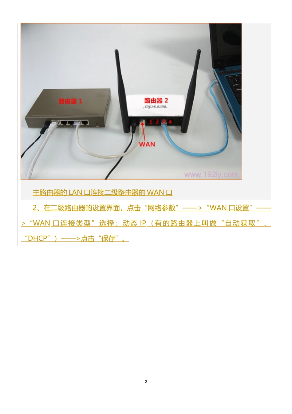二级路由器设置图解教程_第2页