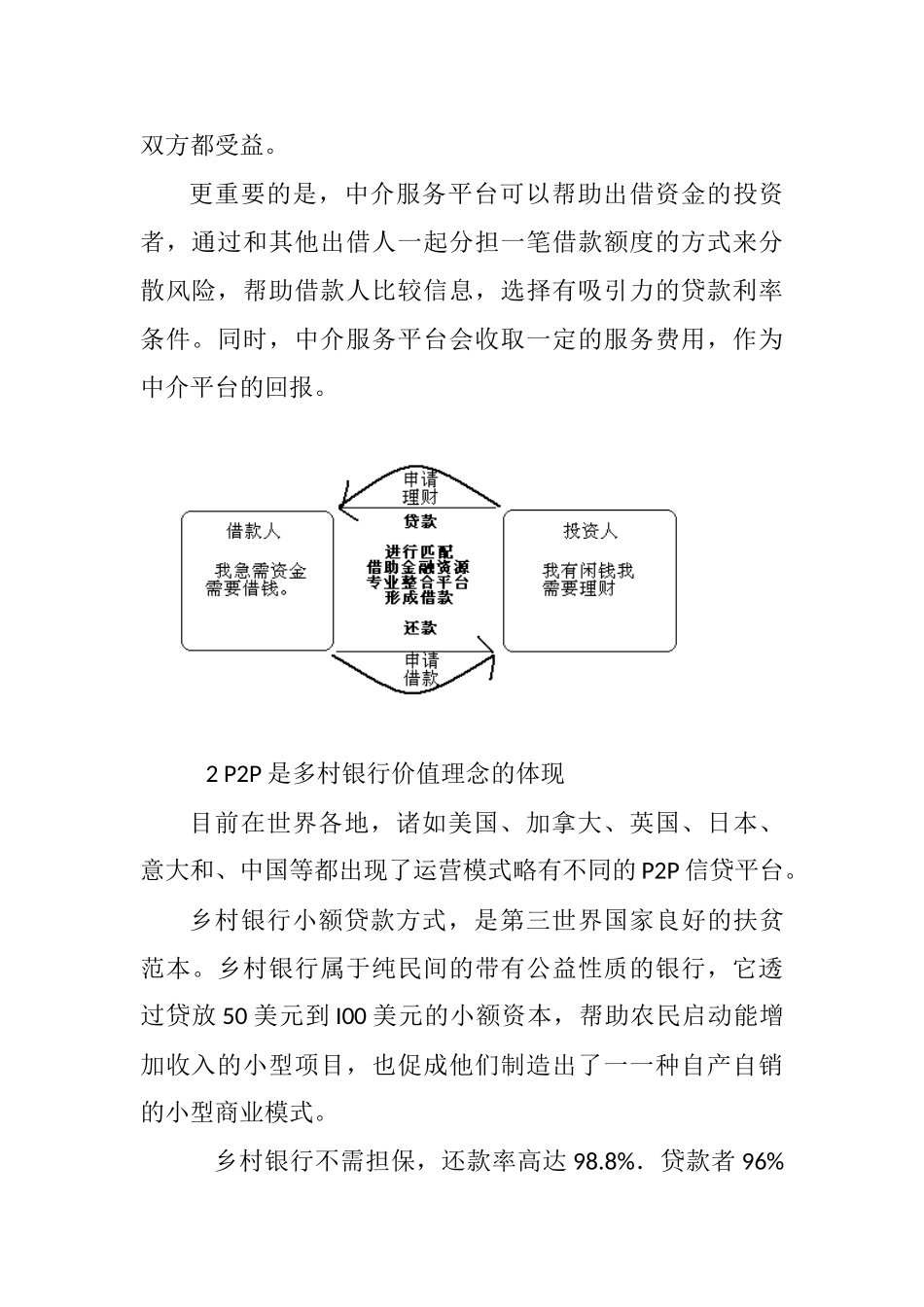 毕业论文--p2p互联网金融运营创业计划书_第3页