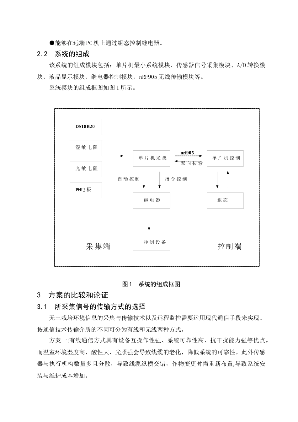 毕业论文基于单片机无土栽培智能测控系统的设计_第2页