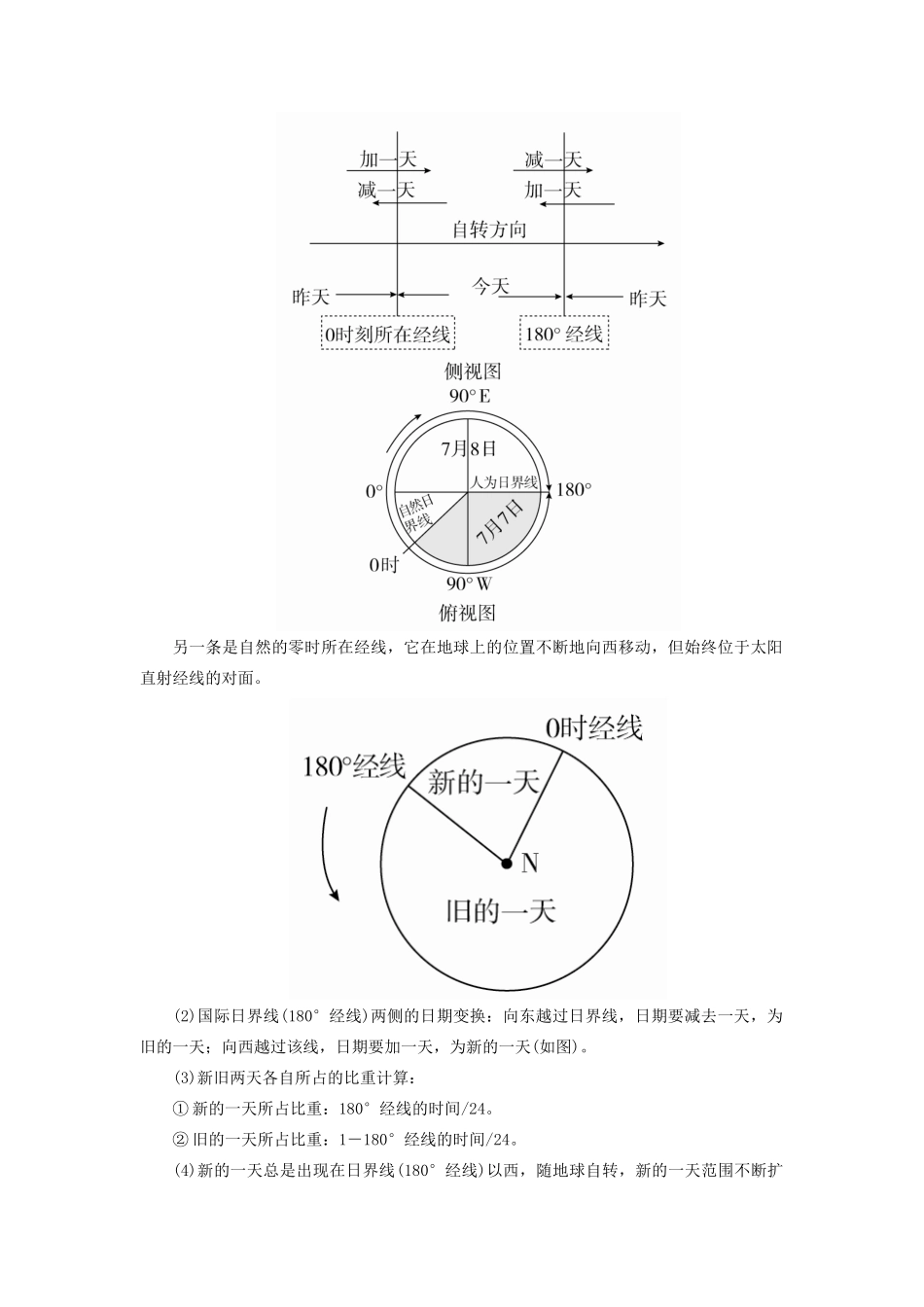 （全国通用）高考地理二轮复习 第一篇 专题与热点 专题一 自然地理事物的特征、规律、原理 第1讲 地球及其运动教学案-人教版高三全册地理教学案_第3页