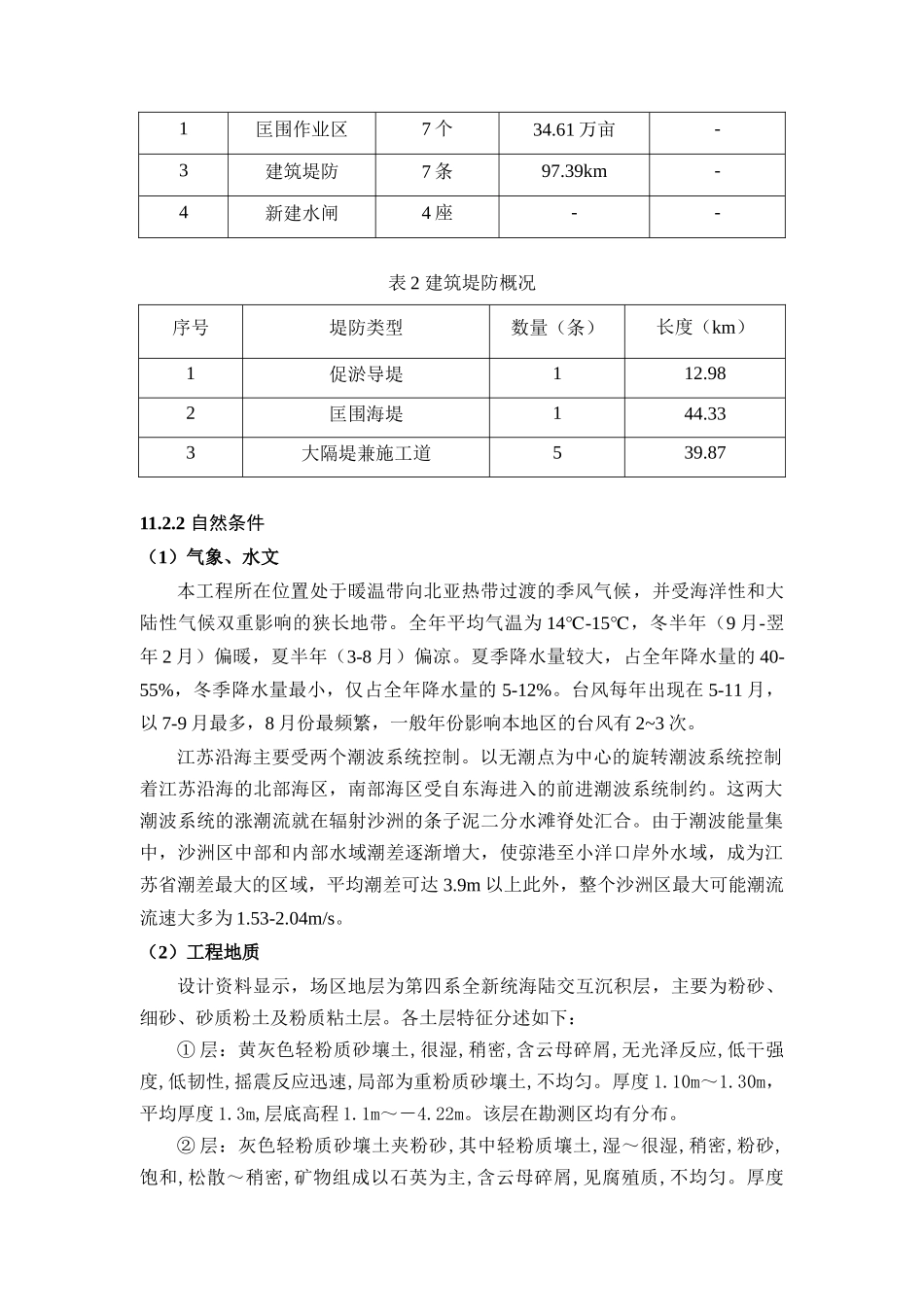 毕业设计-条子泥匡围工程施工组织设计_第2页