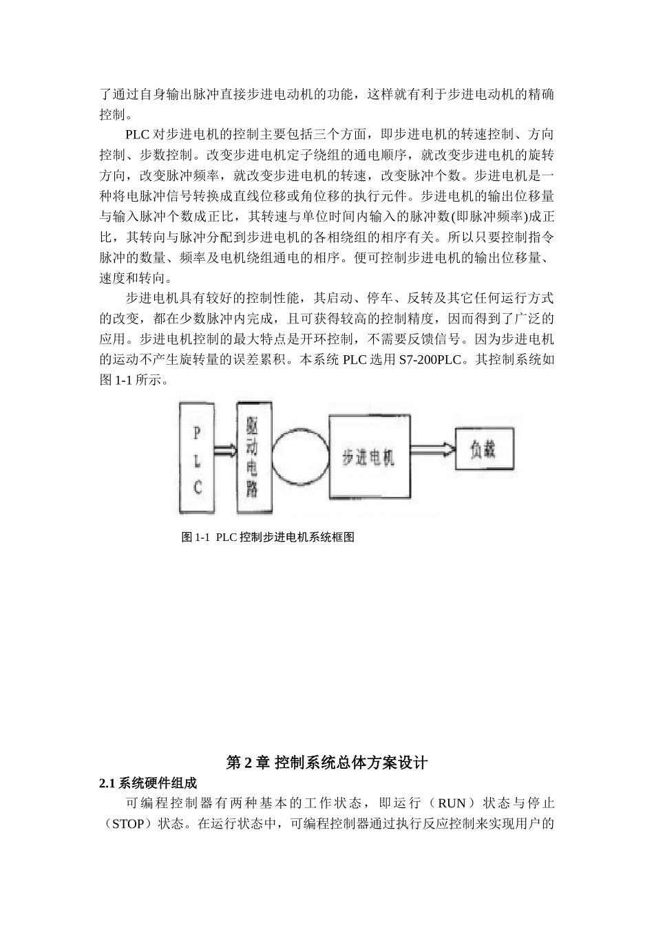 毕业设计plc控制步进电机课程设计论文_第3页