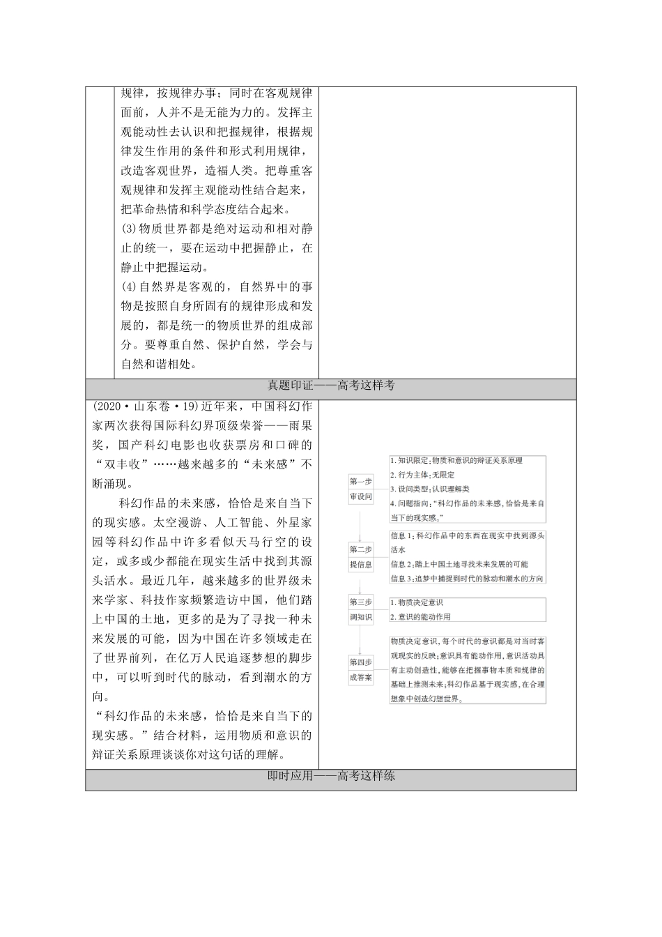 （山东专用）2021高考政治二轮复习 第1部分 专题整合突破9 探索世界与追求真理 第2课时 主观题增分提能学案-人教版高三全册政治学案_第2页