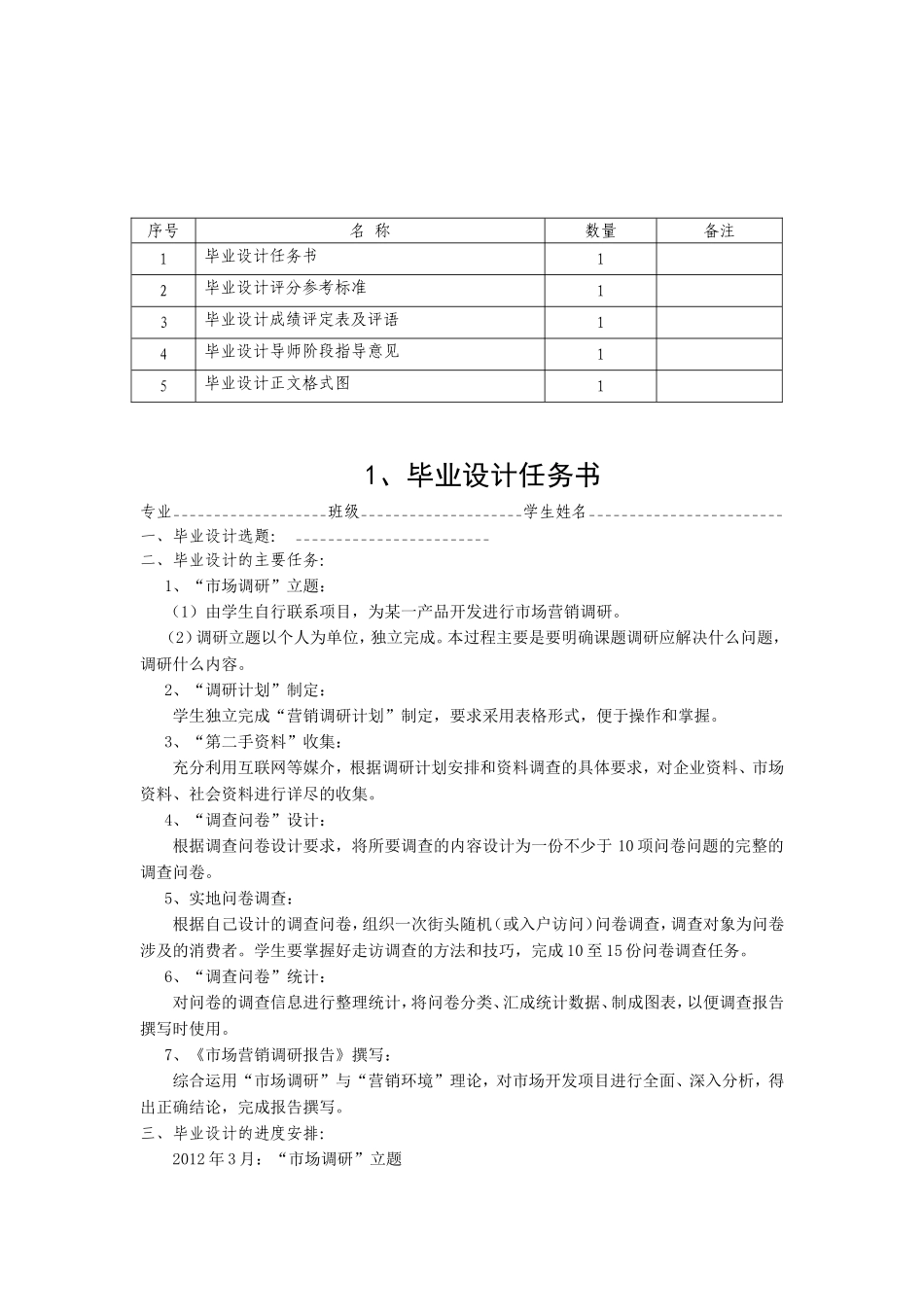 国际商务专业学生毕业设计手册_第2页