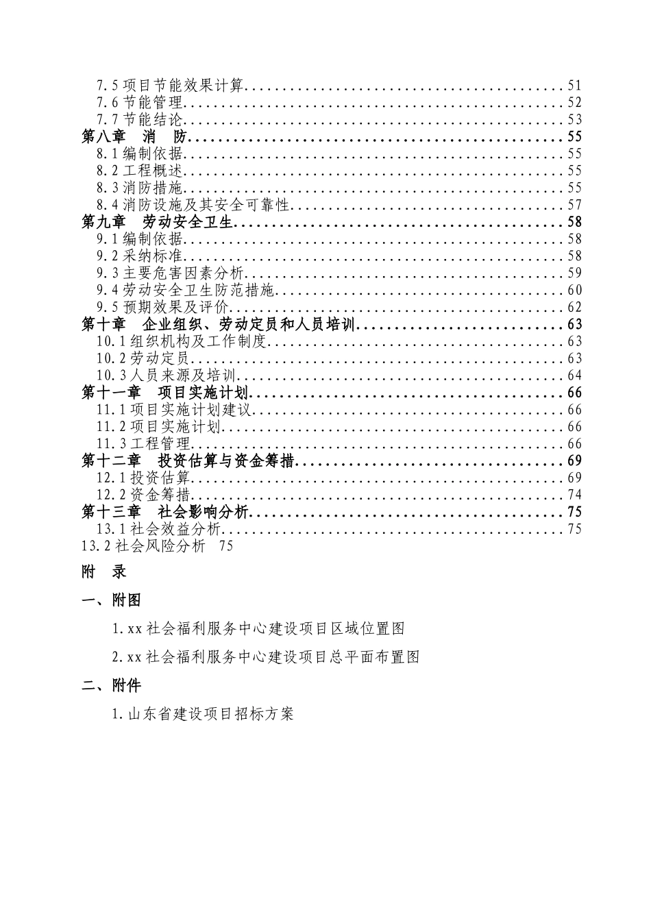 民政局社会福利服务中心建设项目可行性研究报告_第3页