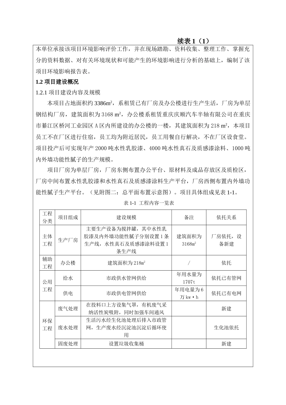 民用建材生产项目环境影响评价报告表_第2页