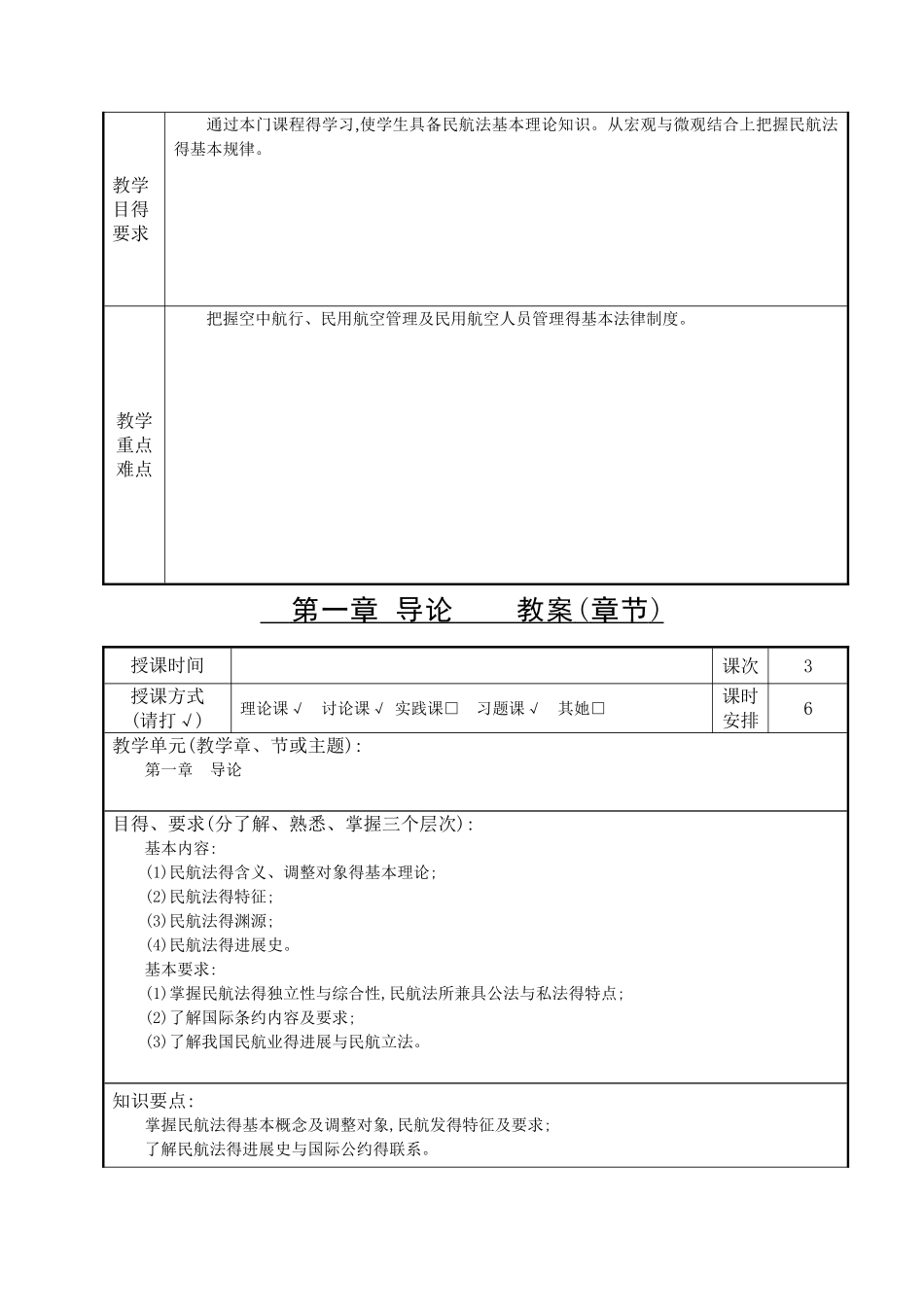 民航法律法规教案_第2页