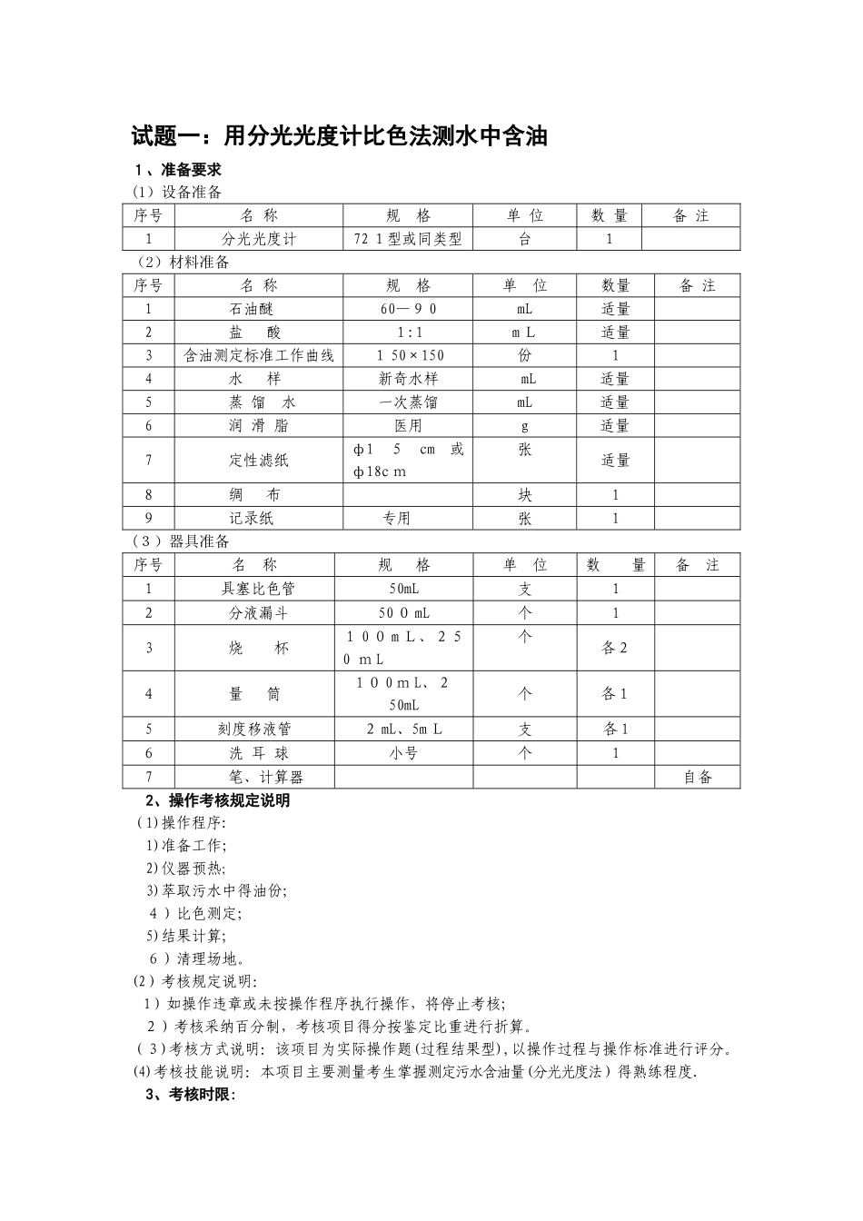 水处理工操作试题_第1页