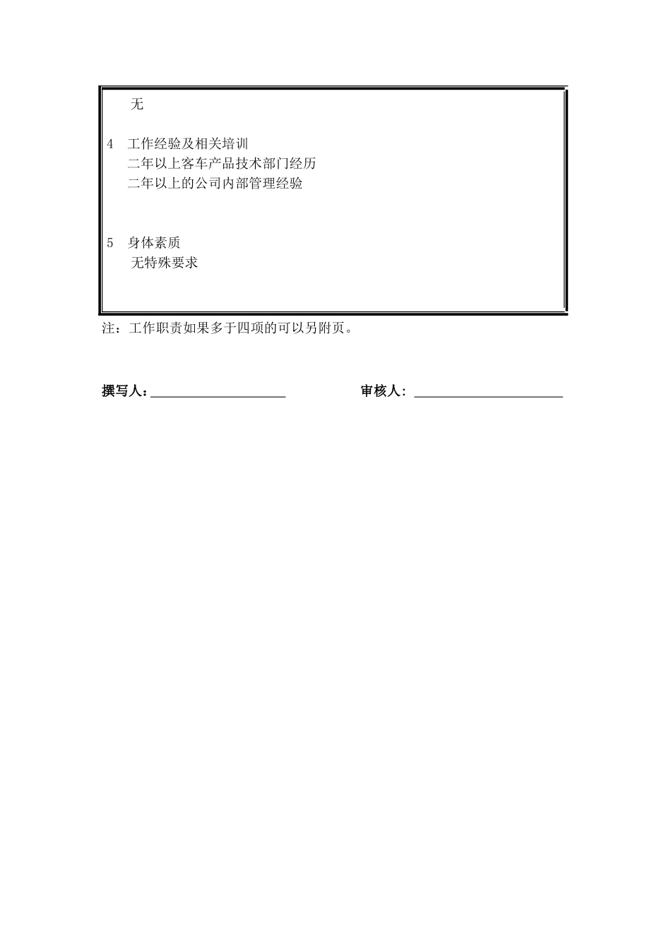 客车公司职位说明书—销售公司经理_第3页