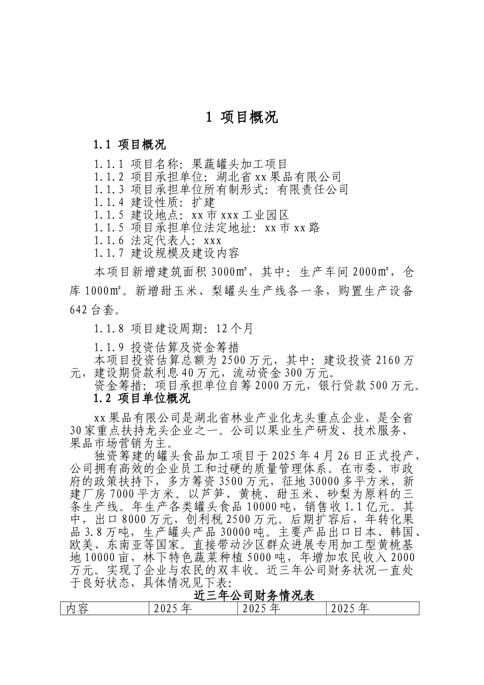 水果蔬菜罐头加工生产项目可行性研究报告可行性研究用_第2页