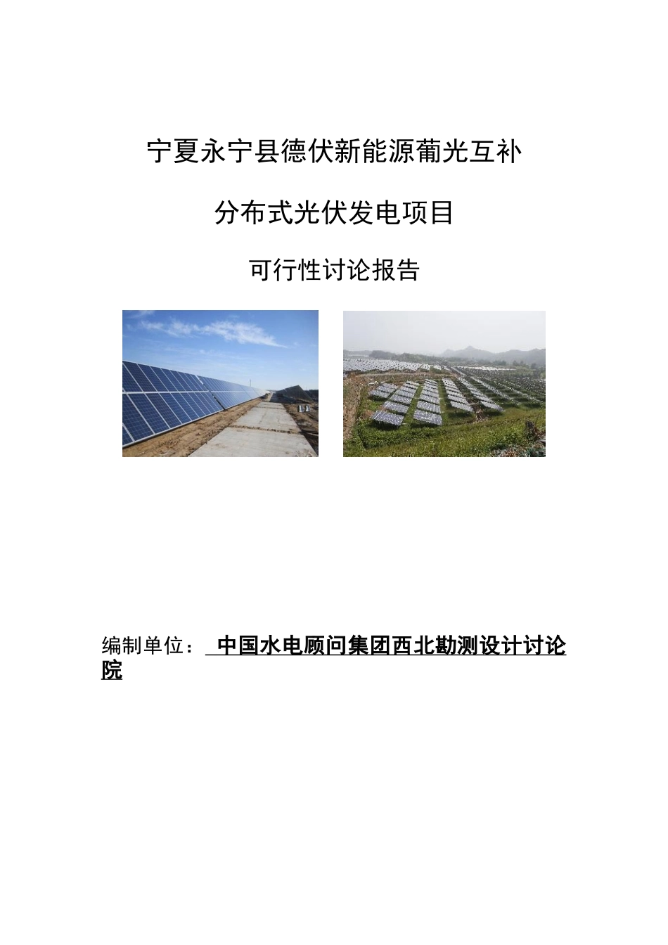 永宁县德伏新能源葡光互补分布式光伏发电项目可研报告_第2页