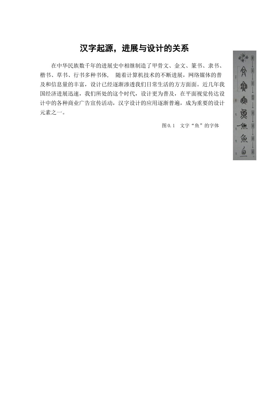 汉子说-汉字的起源发展与设计的关系学位论文_第2页
