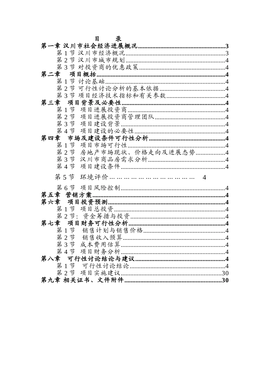 汉正商业广场可行性研究报告_第3页