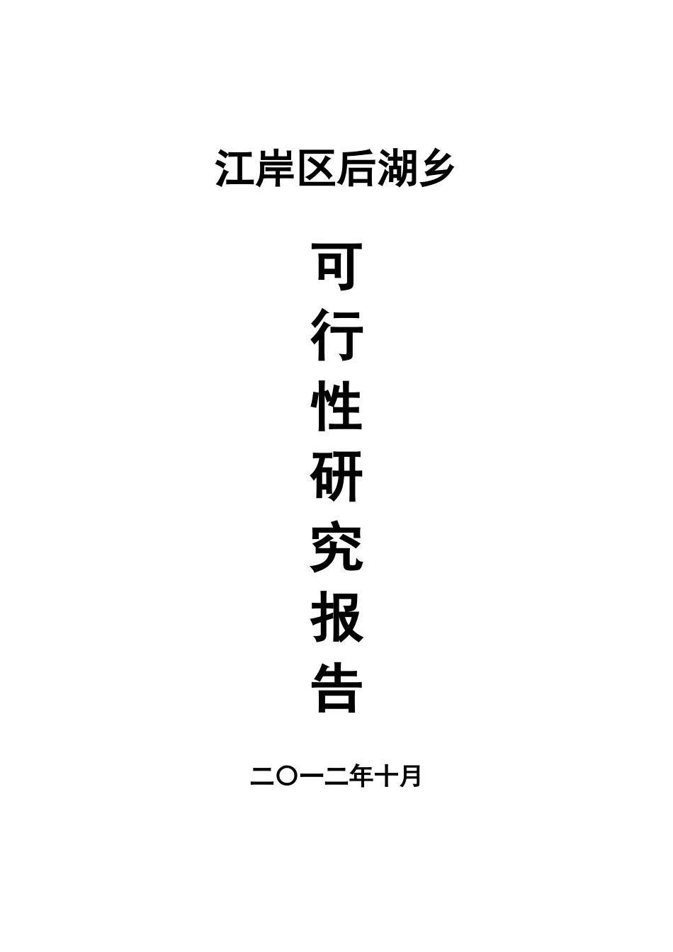 江岸区后湖乡可行性研究报告_第2页