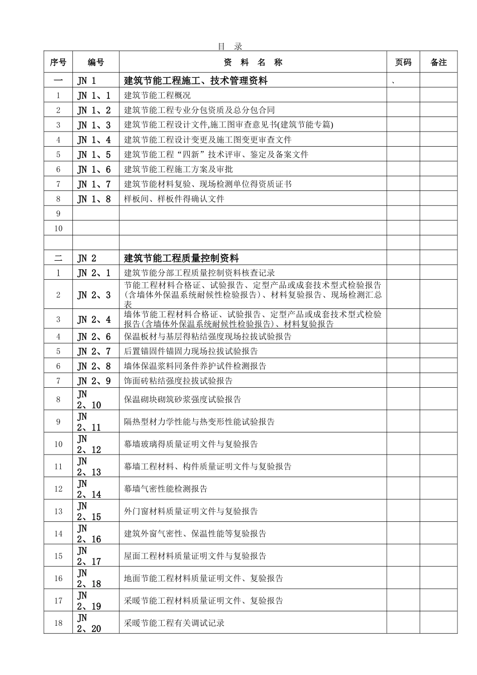江苏省-建筑节能工程质量验收资料_第1页