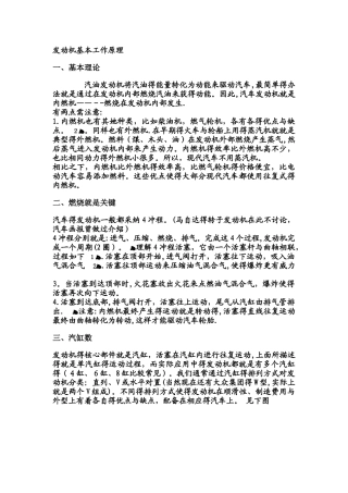 汽车发动机、变速箱基本工作原理
