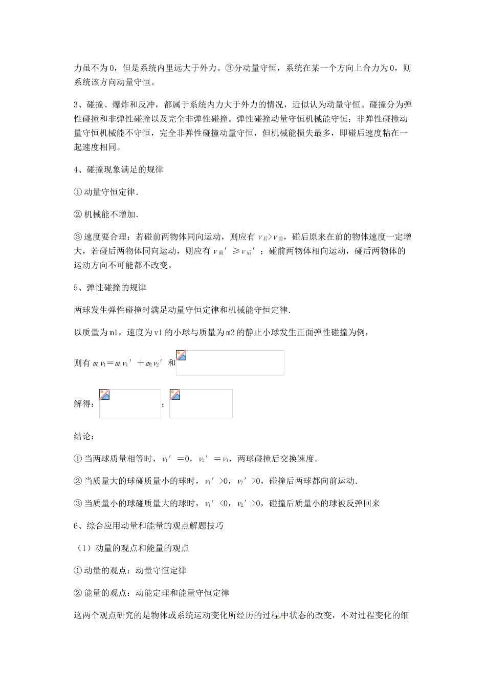 （全国通用）高考物理总复习《动量定理与动量守恒定律》专题突破学案-人教版高三全册物理学案_第2页