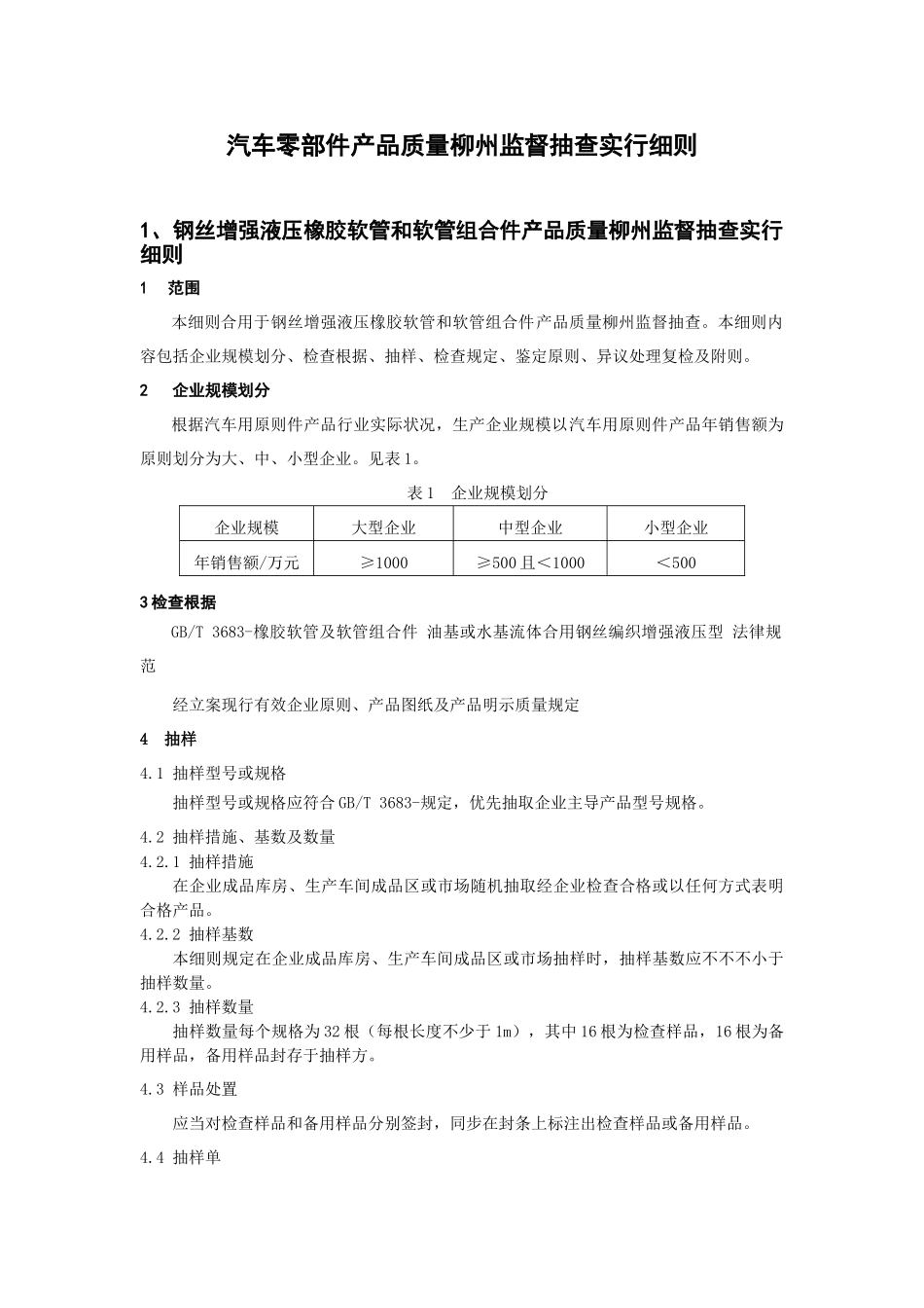 汽车零部件监督检查检验细则_第1页