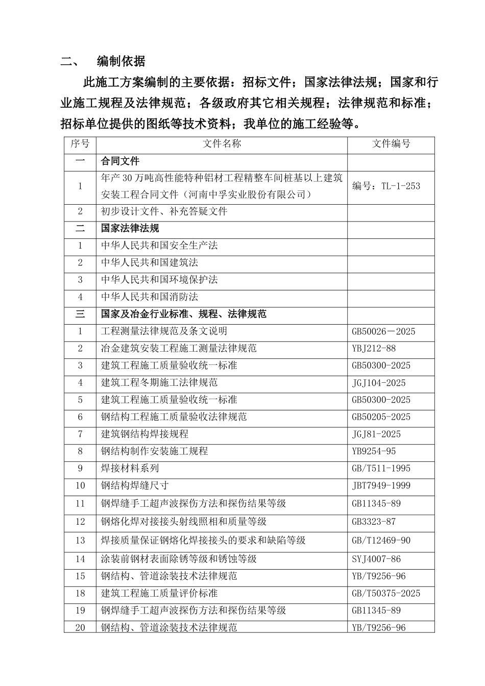河南中孚30万吨高性能特种铝材精整车间施工方案_第3页