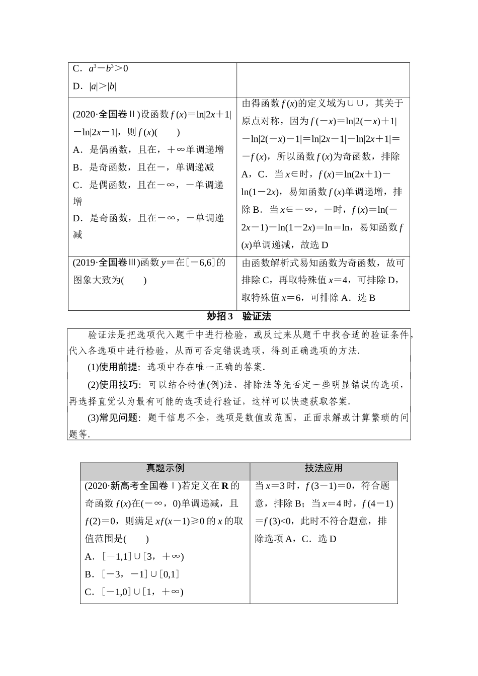 （山东专用）新高考数学二轮复习 板块1 应试技巧必备学案（含解析）-人教版高三全册数学学案_第3页