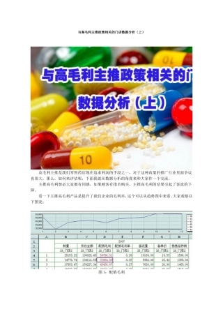 与高毛利主推政策相关的门店数据分析