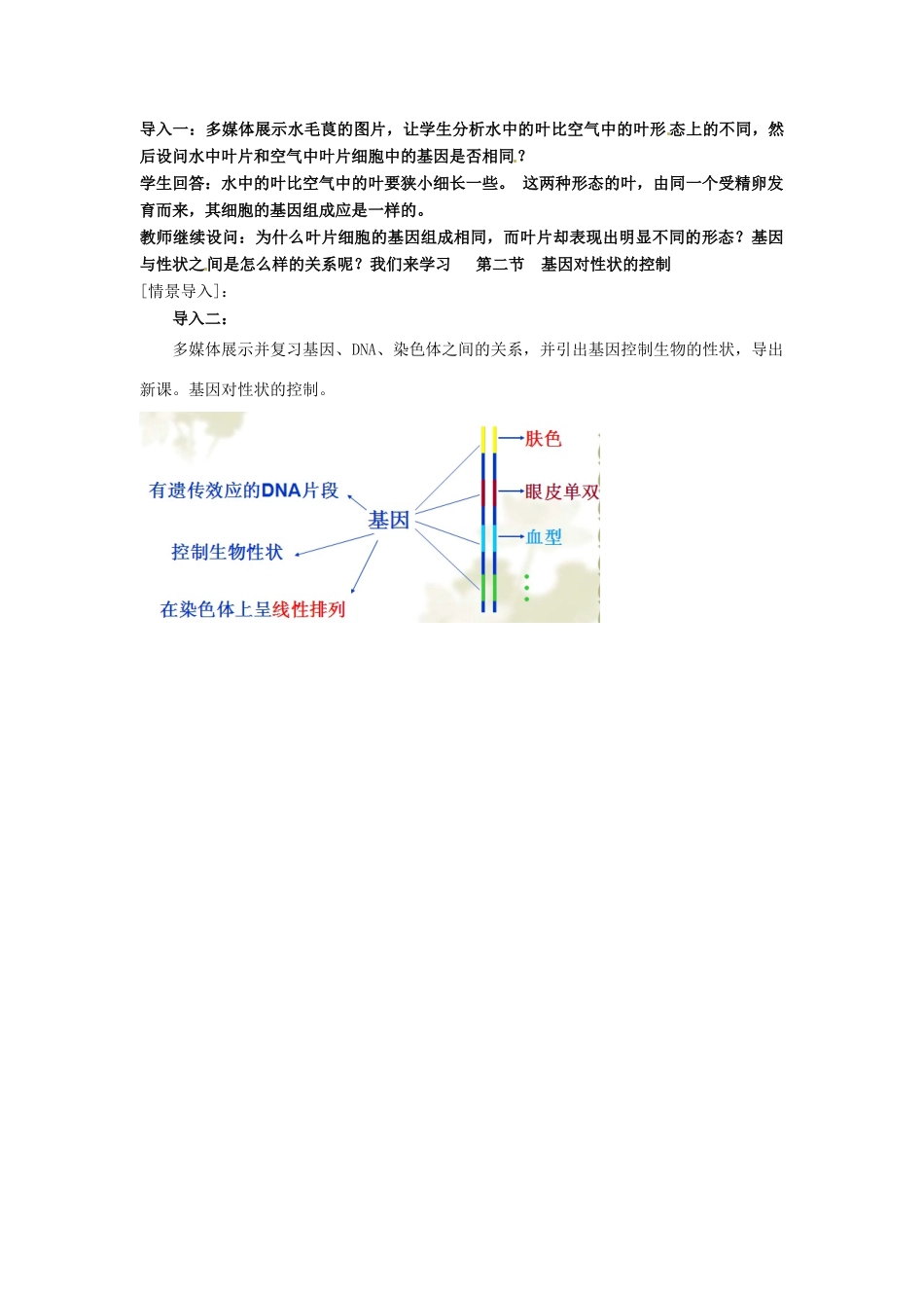 （名师课堂）2013-2014学年高中生物 第4章第2节 基因对性状的控制教案 新人教版必修2_第2页