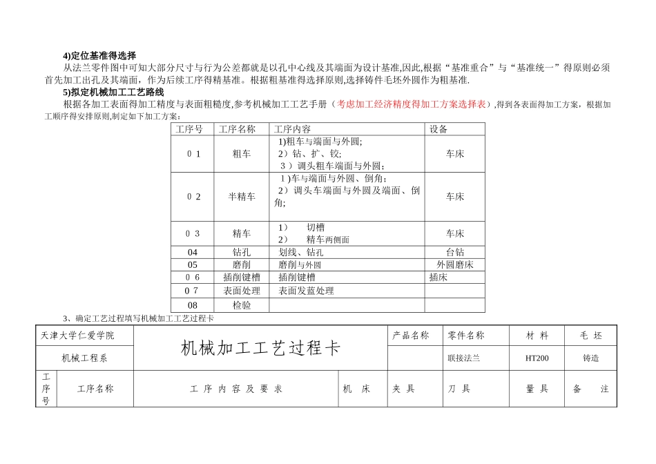 法兰盘加工工艺规划_第3页