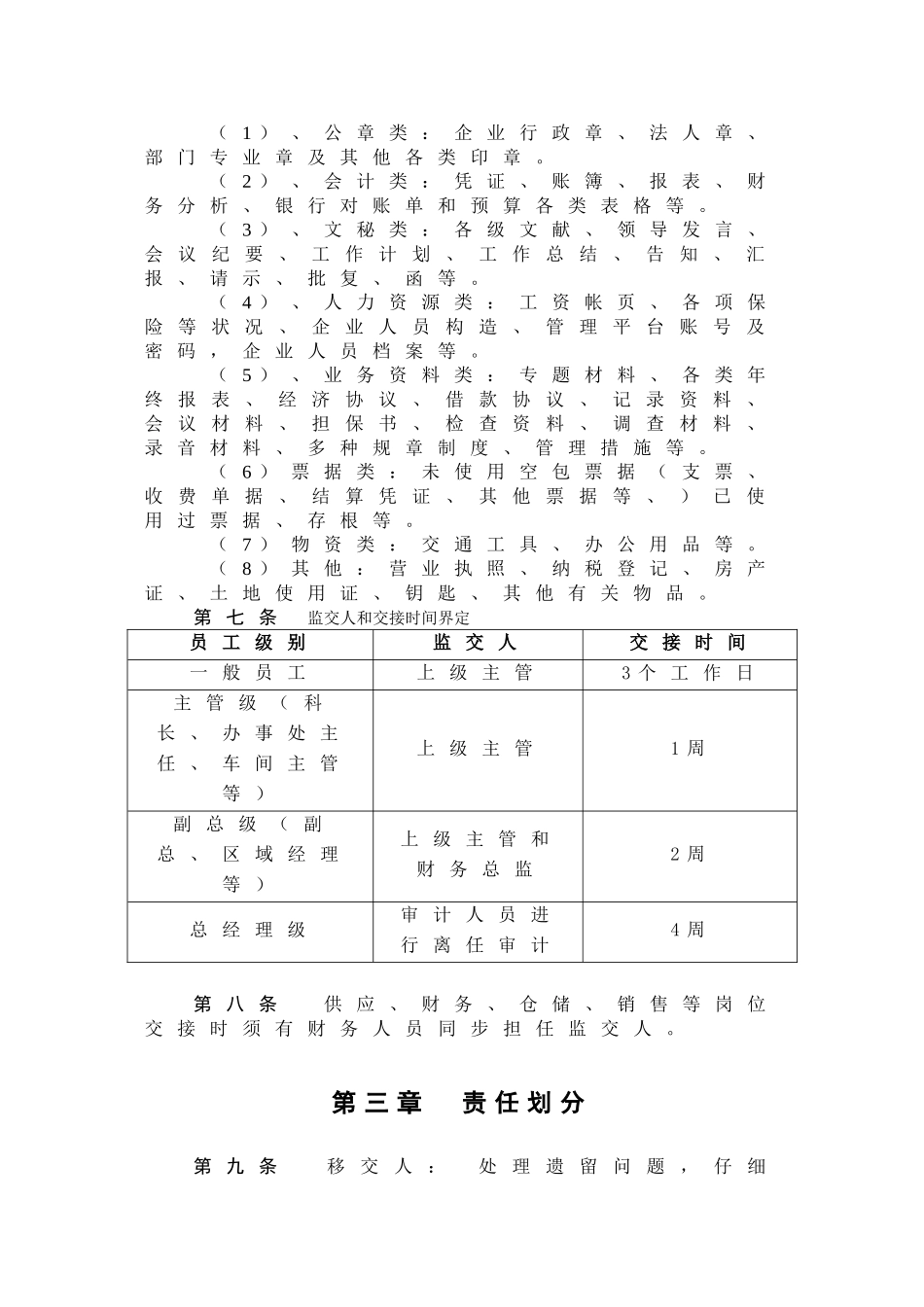 泛海集团工作交接管理制度_第2页