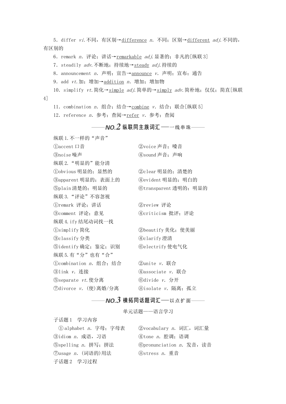 （新课改）高考英语一轮复习 Module 1 British and American English学案（含解析）外研版必修5-外研版高三必修5英语学案_第2页