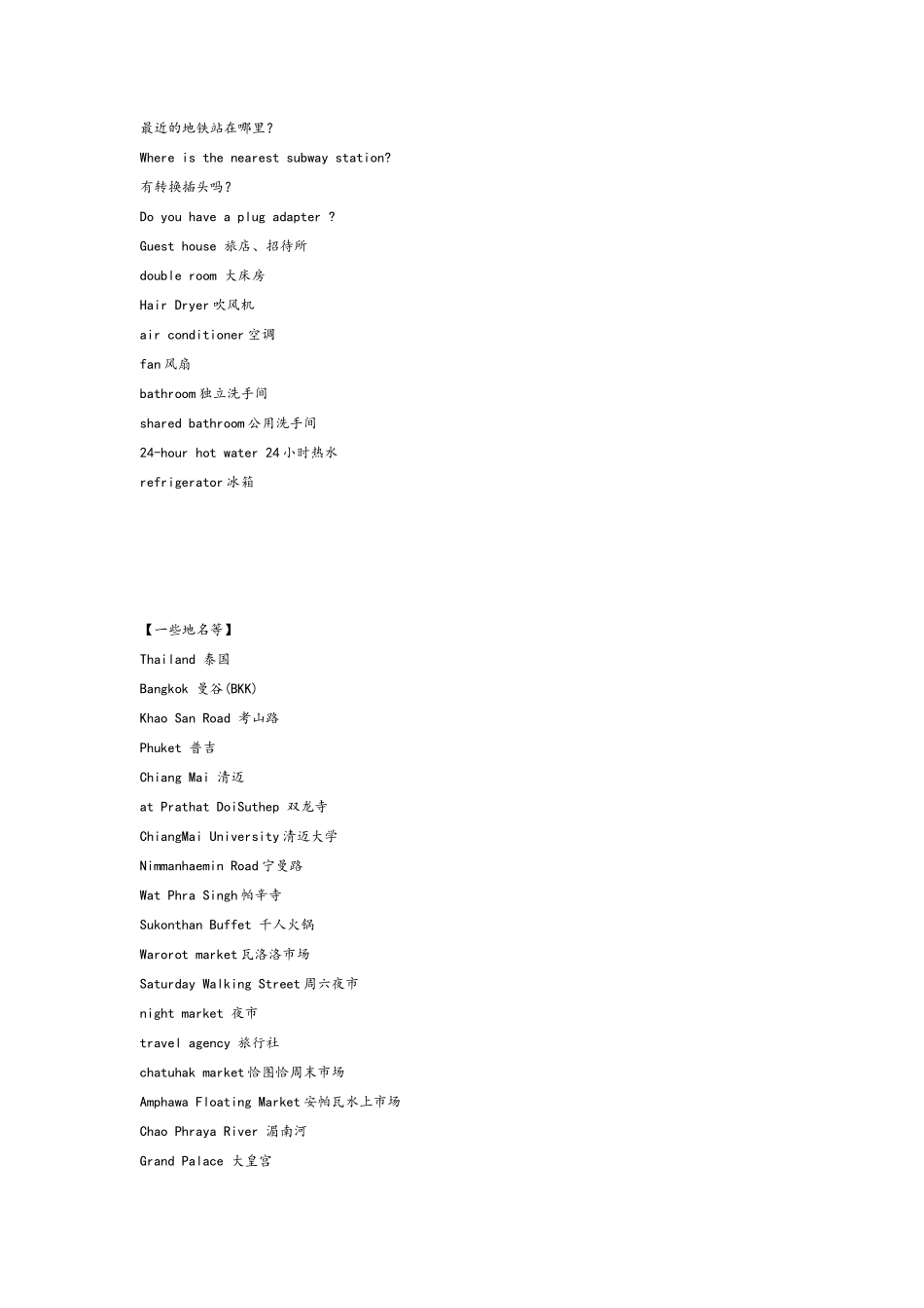 泰国旅游英语必备口语_第3页