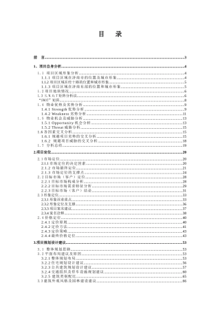 济南南丰某房地产项目定位报告终稿