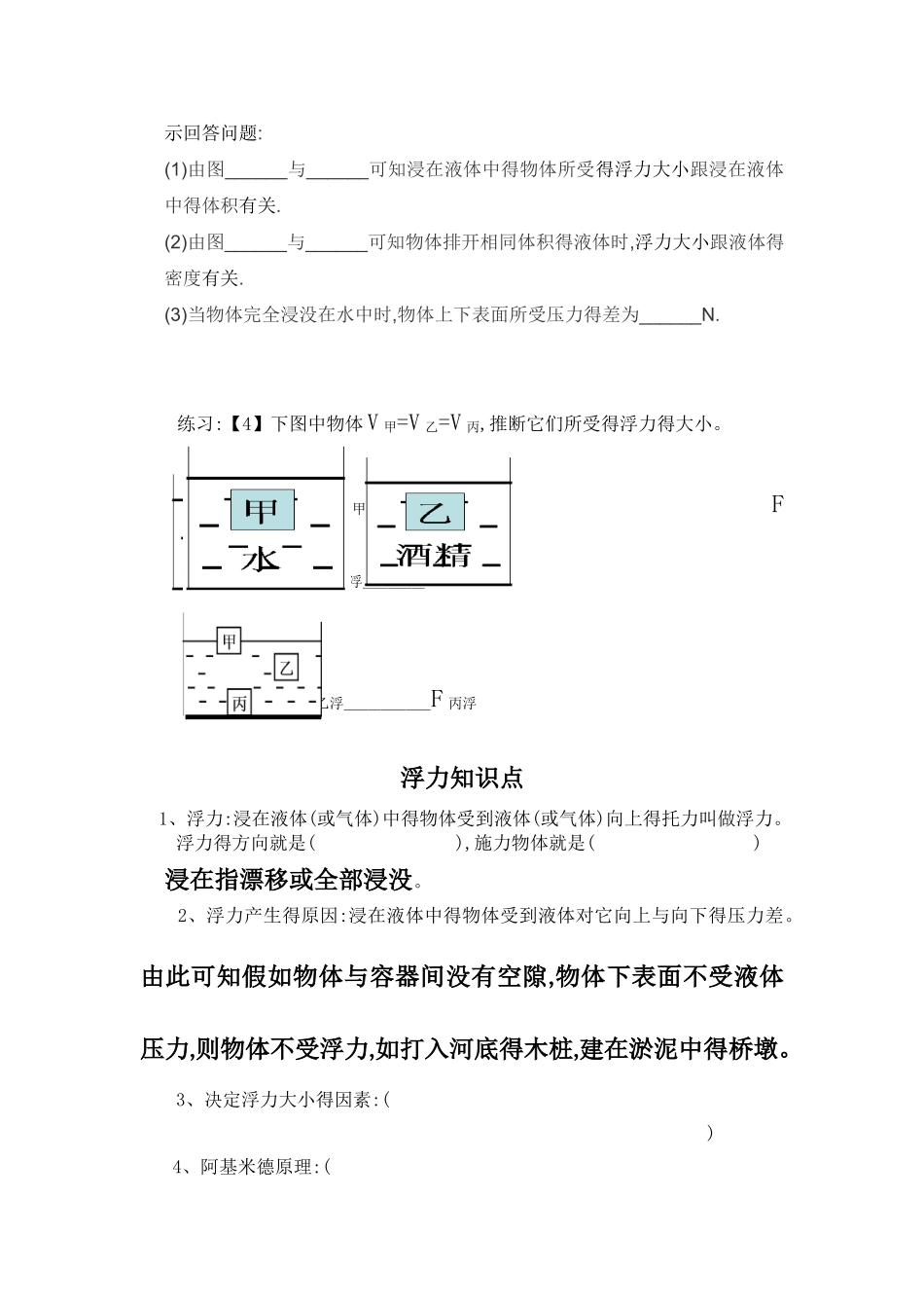 浮力知识点总结_第3页