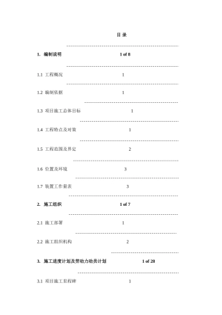 海南大化肥尿素装置施工组织设计