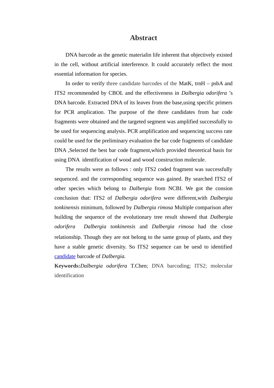 海南花梨木dna条形码序列测定本科学位论文_第3页