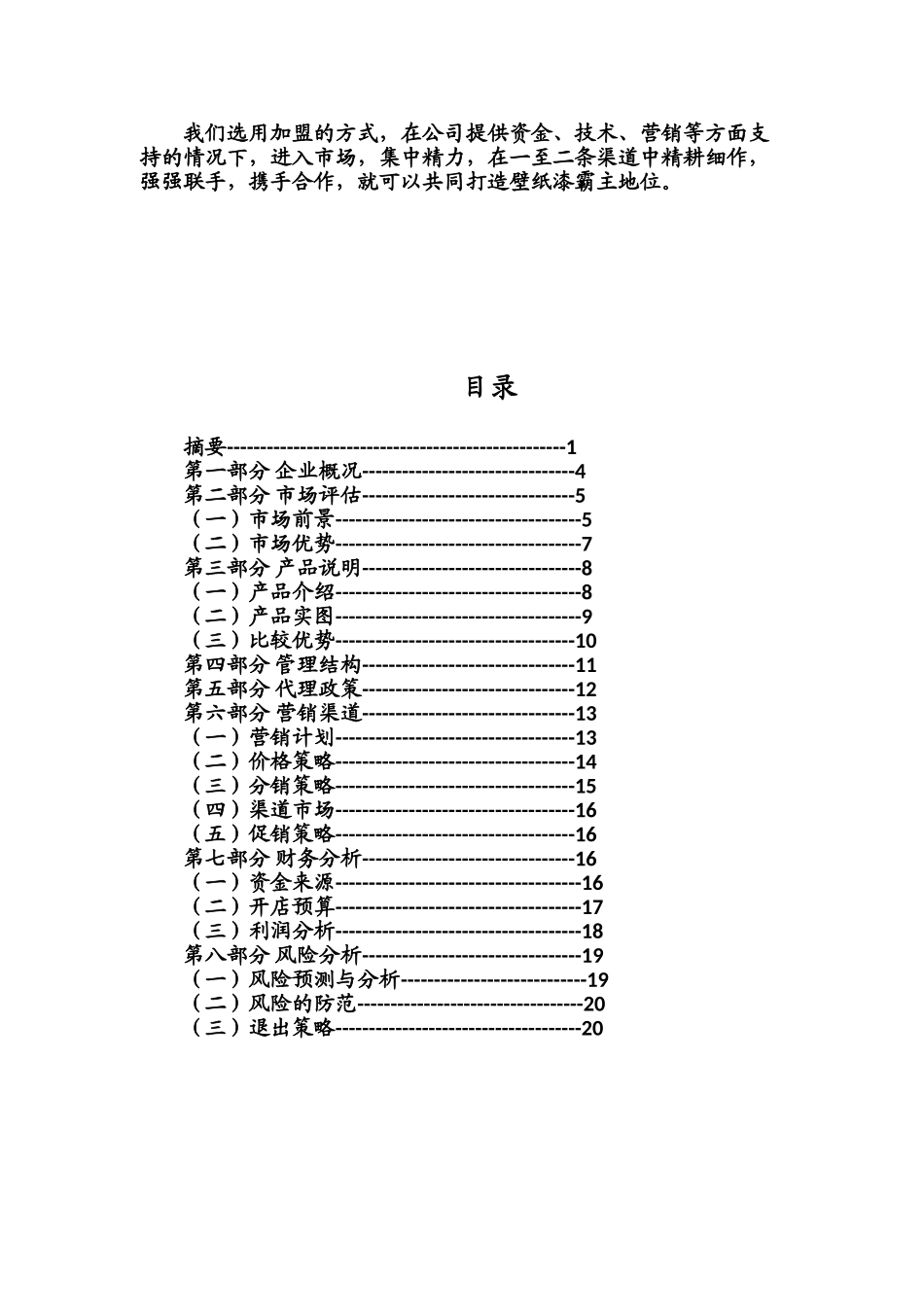 液体壁纸创业计划书_第2页