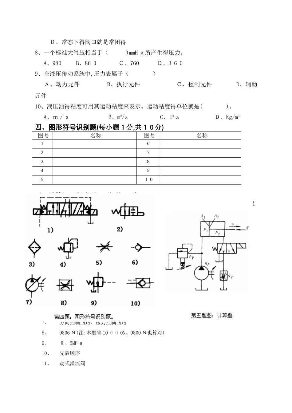 液压传动试题三及答案_第3页
