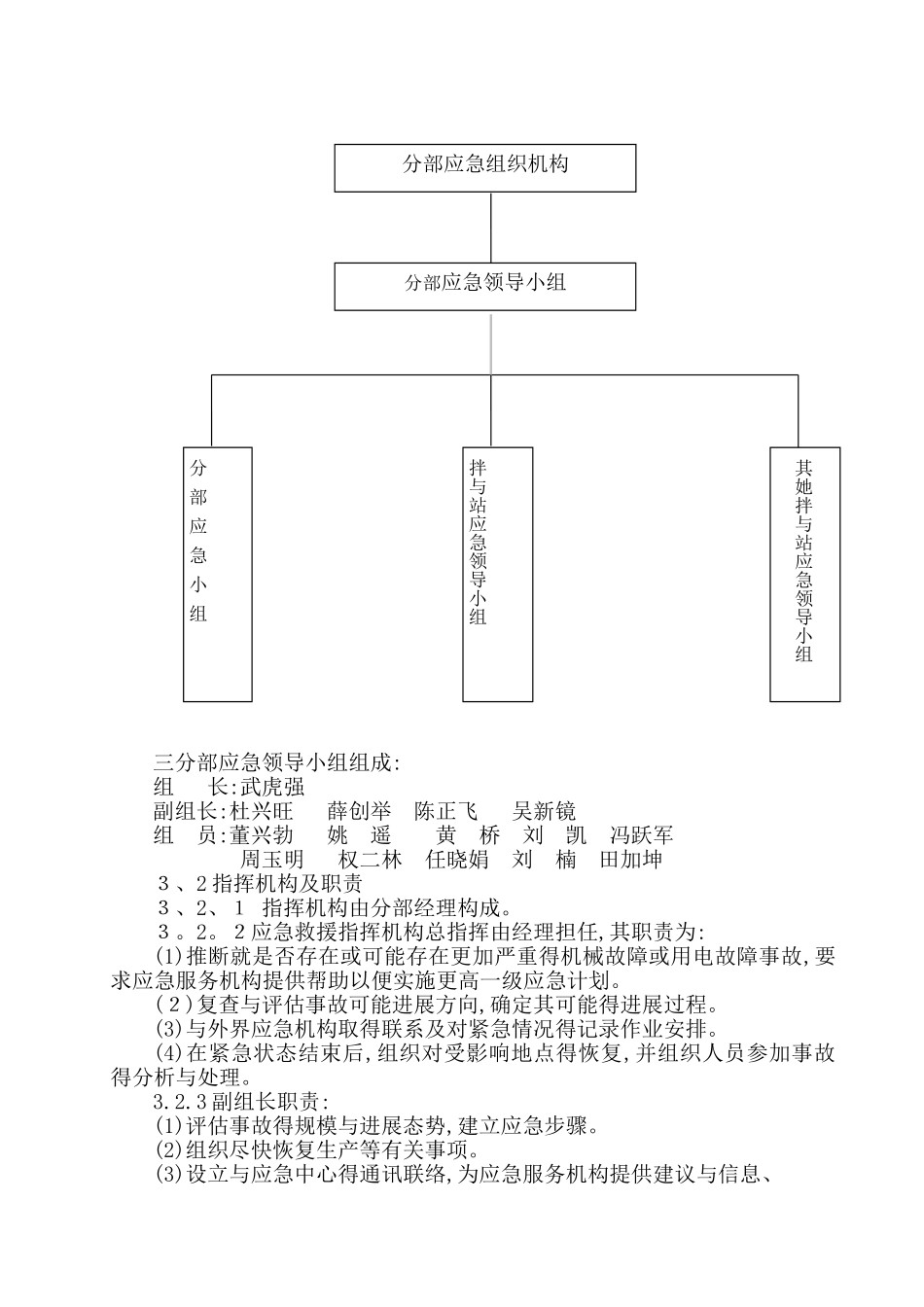 混凝土搅拌站生产事故应急预案_第3页