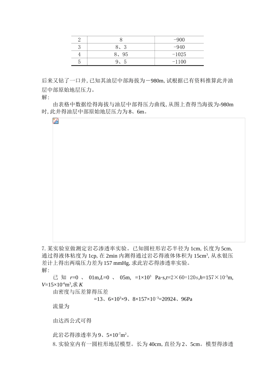 渗流力学课后答案_第2页