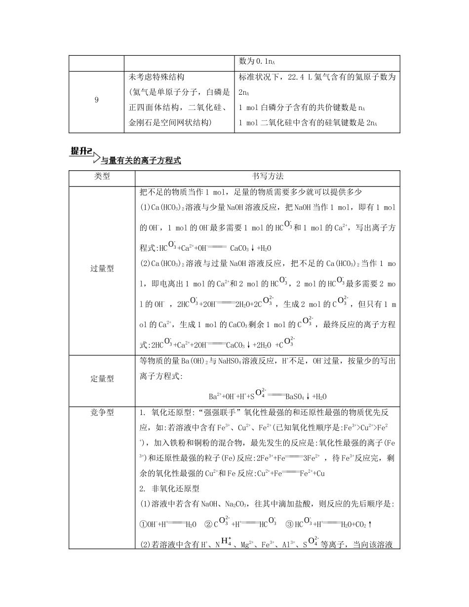 （广东专用）高考化学一轮复习 第一单元 化学实验基础 化学计量能力提升-人教版高三全册化学素材_第2页