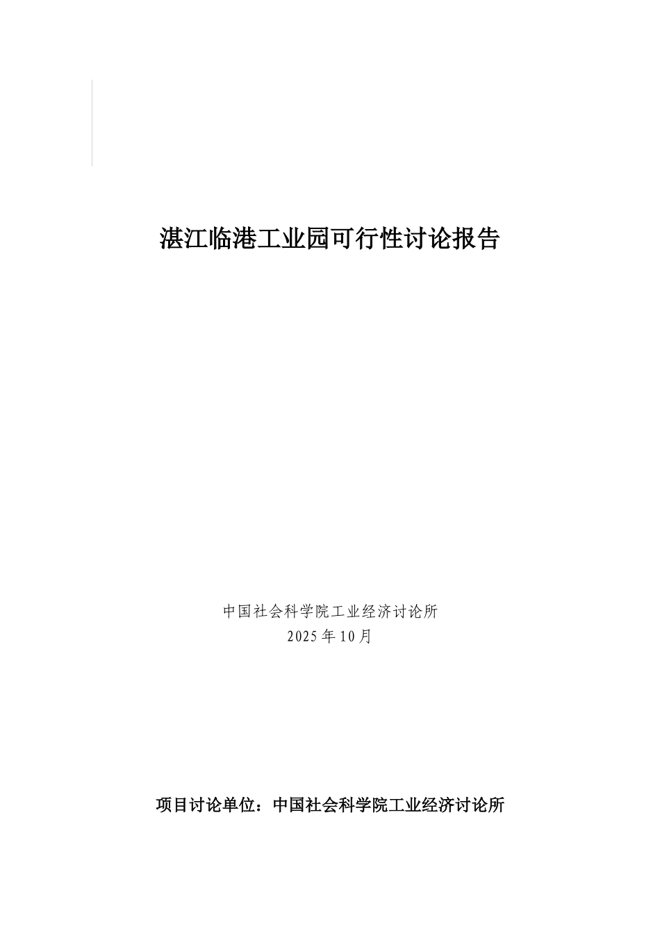 湛江临港工业园可行性研究报告_第2页