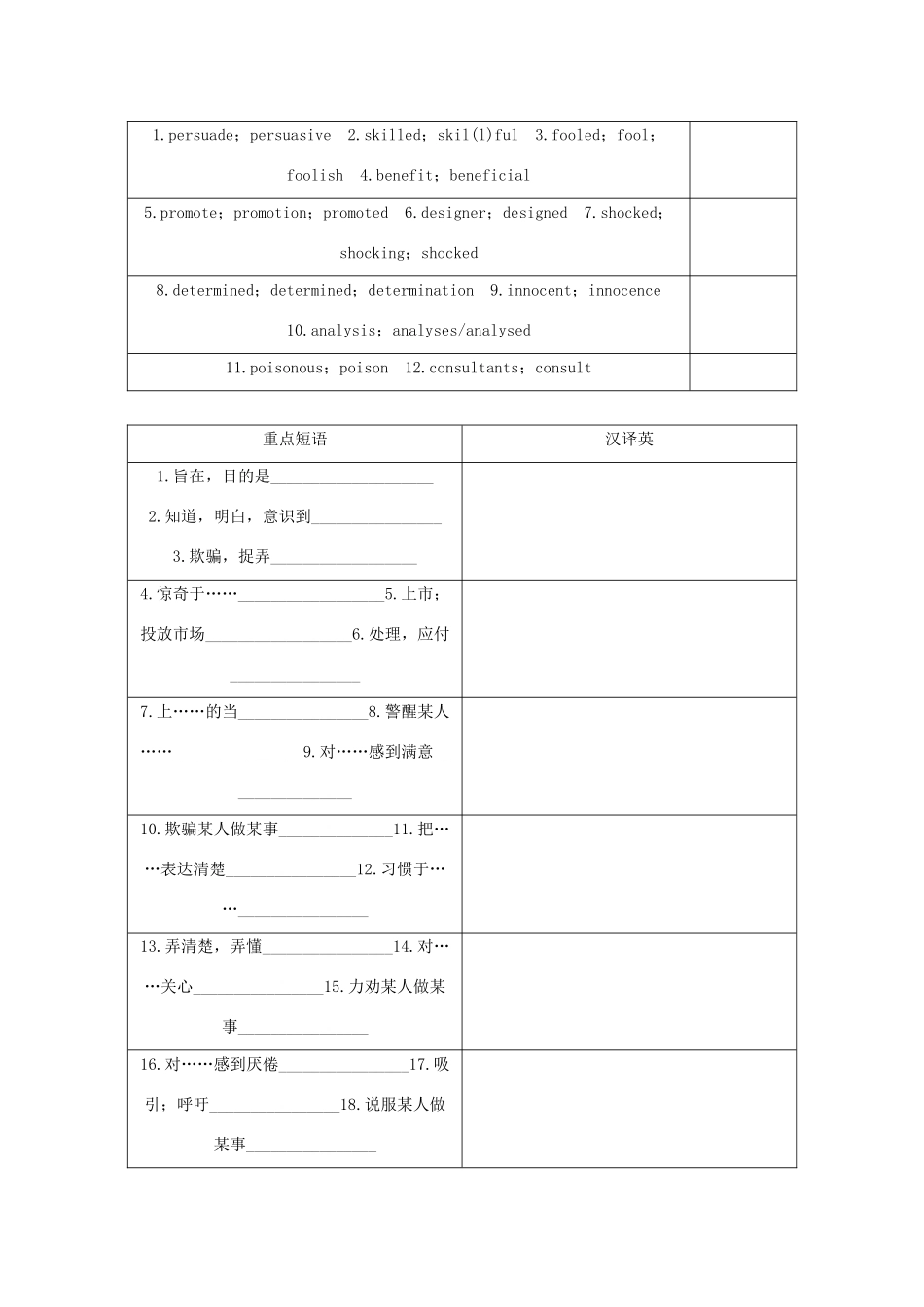 （新课标）高考英语一轮总复习 Unit 1 Advertising教案 牛津译林版必修4-牛津版高三必修4英语教案_第3页