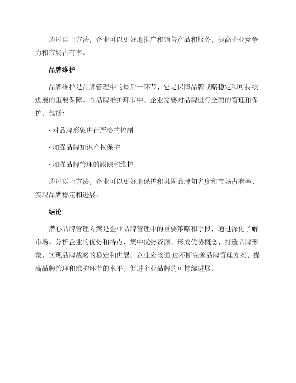 潜心品牌管理方案_第3页